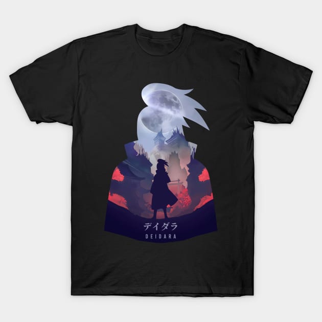 Bomb Ninja Akatsuki - Dark Illusion T-Shirt by The Artz